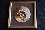 PYT_7803 petit cadre 16.5cm  bouquet rond 10cm 18e.jpg